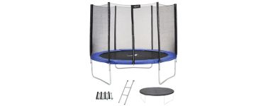 Cdiscount: Trampoline &Oslash;300cm bleu avec &eacute;chelle, couverture et kit d'ancrage &agrave; 197,99&euro; (au lieu de 219,99&euro;)