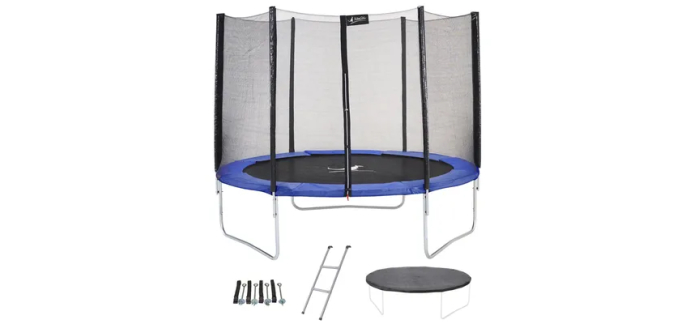 Cdiscount: Trampoline &Oslash;300cm bleu avec &eacute;chelle, couverture et kit d'ancrage &agrave; 197,99&euro; (au lieu de 219,99&euro;)