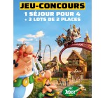 Mondial Relay: 1 séjour pour 4 au Parc Astérix + 3 lots de 2 places à gagner