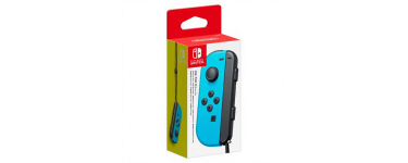 JoyBuy: Manette Joy-Con gauche Nintendo Switch - Bleu n&eacute;on &agrave; 34,99&euro; (au lieu de 49,99&euro;)