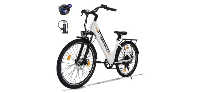 Cdiscount: V&eacute;lo &eacute;lectrique AVDLEU 26" - Moteur 250W, batterie 48V/10.4Ah, 85km autonomie &agrave; 529,99&euro;
