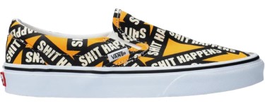 Kickz: Vans Classic Slip-On Shit Happens Jaune &agrave; 35,95&euro; (au lieu de 70,95&euro;)