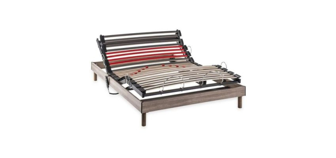 Cdiscount: Ensemble relaxation &eacute;lectrique COMFORT matelas + sommier 140x200 cm - Mousse - DEKO DREAM Samba &agrave; 67