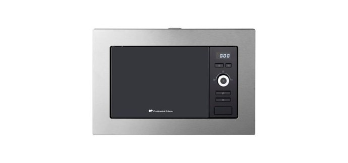 Cdiscount: Four micro-ondes encastrable CONTINENTAL EDISON MO20IXEG - 20L, grill, 129,99&euro;