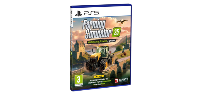 Cultura: Farming Simulator 25 Highlands Fishing Edition (PS5) &agrave; 43,79&euro; (au lieu de 59,99&euro;)