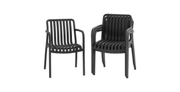 Cdiscount: Lot de 4 fauteuils de jardin SOLARIA empilables &agrave; 99,99&euro; (au lieu de 139,99&euro;)