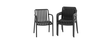 Cdiscount: Lot de 4 fauteuils de jardin SOLARIA empilables &agrave; 99,99&euro; (au lieu de 139,99&euro;)