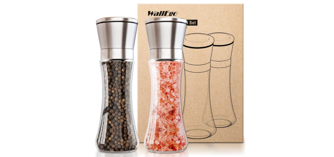 Amazon: Set de moulin &agrave; poivre et sel manuel WallEgo &agrave; 7,99&euro; (au lieu de 16,40&euro;)