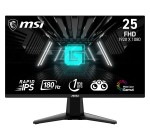 Amazon: Ecran PC gamer MSI G255F 24,5" FHD 180Hz 1ms à 69,99€ (au lieu de 89,99€)