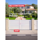 Lapeyre: 1 portail battant Valintia blanc (H1670 x L4000) (valeur  2599&euro;) &agrave; gagner
