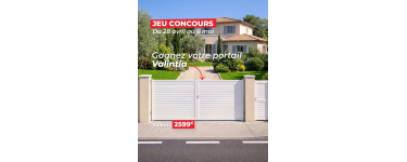 Lapeyre: 1 portail battant Valintia blanc (H1670 x L4000) (valeur  2599&euro;) &agrave; gagner