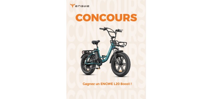 Engwe: 1 v&eacute;lo &eacute;lectrique ENGWE L20 BOOST &agrave; gagner