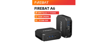JoyBuy: Mini PC FIREBAT Ryzen 7 7735HS, Radeon 680M, 16 Go RAM, 512 Go SSD - &eacute;cran &agrave; 389,99&euro;