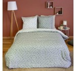 Sweeek: Parure de lit microfibre imprim&eacute; labyrinthe 240x220cm &agrave; 24,74&euro; (au lieu de 44,99&euro;)