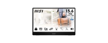 Amazon: Ecran portable MSI Pro MP161 E2 15,6" Full HD IPS &agrave; 64,99&euro; (au lieu de 99&euro;)