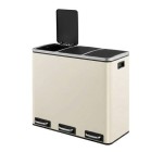 JoyBuy: Poubelle cuisine 3 compartiments SONGMICS HOME 3x18L beige &agrave; 118,99&euro; (au lieu de 237,99&euro;)