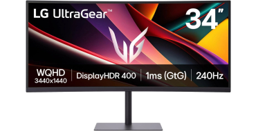 Amazon: Ecran PC 34" LG Ultragear 34G630A-B.AEU - VA, WQHD, 240Hz &agrave; 270&euro; (au lieu de 339,79&euro;)