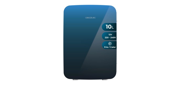 Amazon: Mini réfrigérateur 10L Cecotec - 12V/220V, bleu à 39,90€ (au lieu de 54,90€)