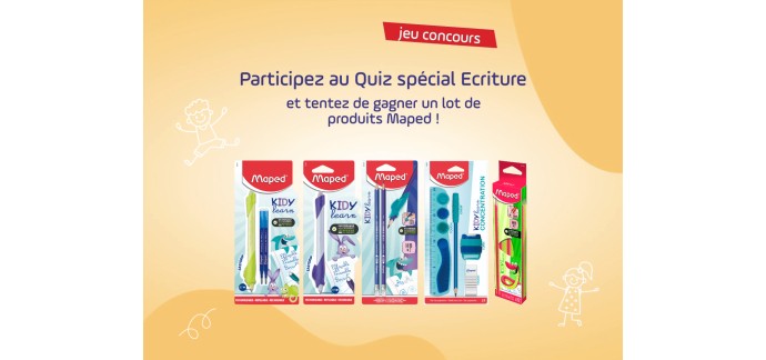 Maped: 10 lots de produits Maped &agrave; gagner