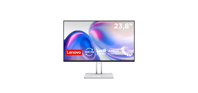 Amazon: &Eacute;cran PC 23.8" Lenovo L24-4C - Full HD, IPS, 144Hz, 1ms &agrave; 89,99&euro; (au lieu de 119,90&euro;)