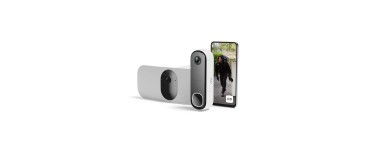 Amazon: Pack Cam&eacute;ra & Sonnette Arlo Floodlight 2K - 2000-3000 lumens &agrave; 54,99&euro; (au lieu de 132,17&euro;)