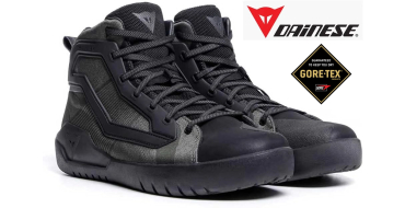 Amazon: Chaussures moto imperm&eacute;ables Dainese Urbactive Gore-Tex - Noir/Army-Green, T40 &agrave; 127,88&euro;