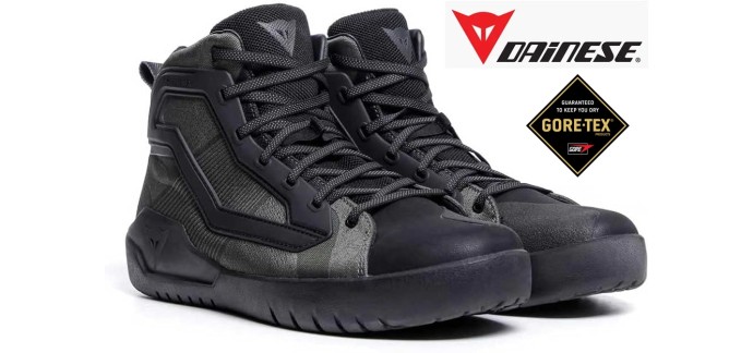 Amazon: Chaussures moto imperm&eacute;ables Dainese Urbactive Gore-Tex - Noir/Army-Green, T40 &agrave; 127,88&euro;
