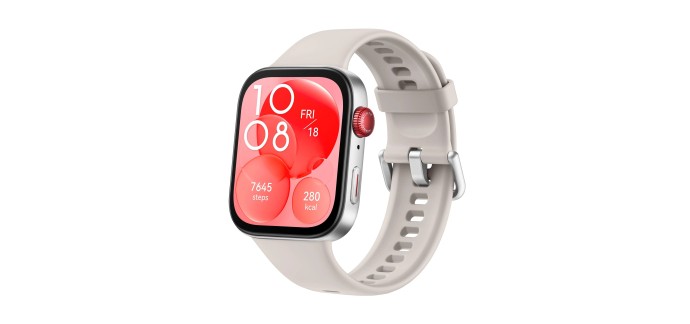 Amazon: Montre Connect&eacute;e Huawei Watch Fit 3 - &Eacute;cran AMOLED 1,82", GPS &agrave; 64,99&euro; (au lieu de 79,99&euro;)