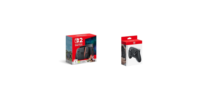 Amazon: Console Nintendo Switch 2 Mario Kart World + Manette Pro &agrave; 494,89&euro; (au lieu de 544,31&euro;)