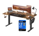 Amazon: Bureau assis-debout Songmics LSD026X01 160x70cm à 104,99€ (au lieu de 130,38€)