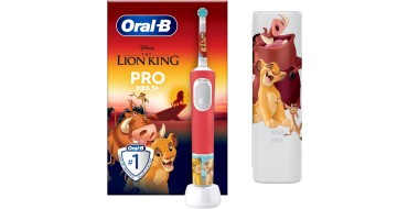 Amazon: Brosse à dents électrique Oral B Pro Kids 3+ Disney Le Roi Lion à 19,15€ (au lieu de 29,99€)