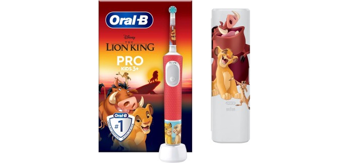 Amazon: Brosse &agrave; dents &eacute;lectrique Oral B Pro Kids 3+ Disney Le Roi Lion &agrave; 19,15&euro; (au lieu de 29,99&euro;)