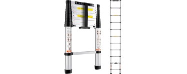 Amazon: Échelle télescopique Vevor aluminium 3,20m à 52,55€ (Prime)