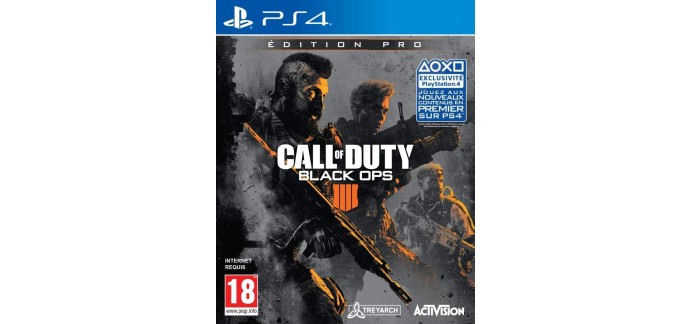 Amazon: Call of Duty Black Ops 4 &Eacute;dition Pro (PS4) &agrave; 16,62&euro; (au lieu de 44,99&euro;)