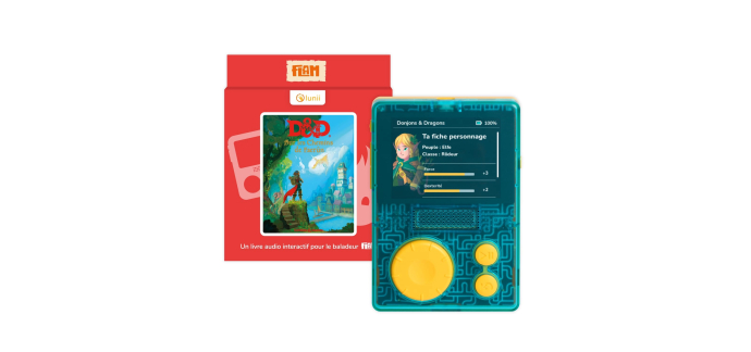 Amazon: Bo&icirc;te &agrave; Histoire Flam Lunii + Livre Audio Donjons et Dragons &agrave; 66,88&euro; (au lieu de 100,98&euro;)