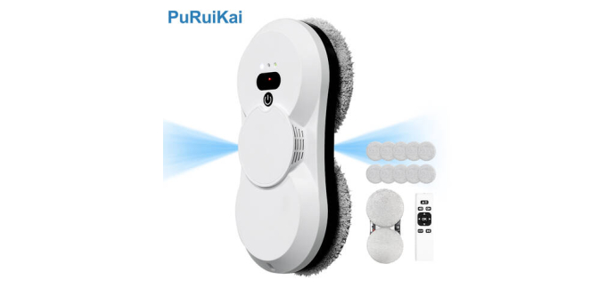 JoyBuy: Robot lave-vitres PuRuiKai - t&eacute;l&eacute;commande, pulv&eacute;risation bidirectionnelle &agrave; 69,99&euro;