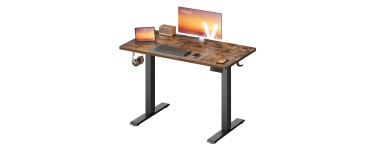 Amazon: Bureau électrique assis-debout Vasagle 100x60cm à 48,99€ (au lieu de 71,99€)