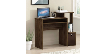 Amazon: Bureau Furinno Econ bois marron fonc&eacute; avec bacs lat&eacute;raux &agrave; 35,99&euro; (au lieu de 100,99&euro;)