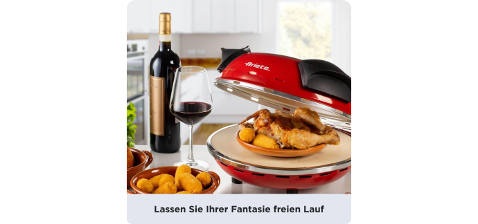 Amazon: Four &agrave; Pizza Ariete 909 &agrave; 64,99&euro; (au lieu de 85&euro;)