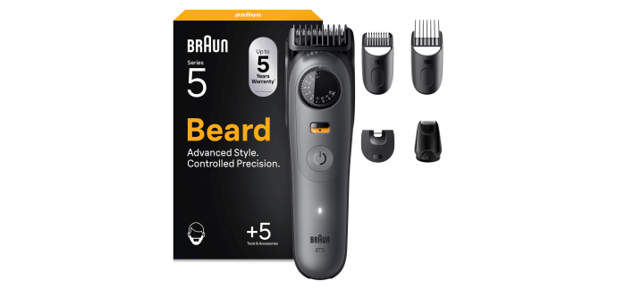 Amazon: Tondeuse &agrave; barbe Series 5 BT5525 &agrave; 35,79&euro; (au lieu de 54,69&euro;)