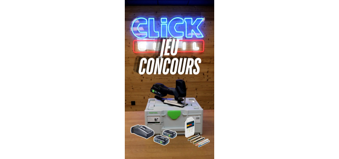 Click Outil : 1 scie sauteuse PSC-E 18 + 2 batteries TBX 18V 4Ah + 25 lames &agrave; gagner