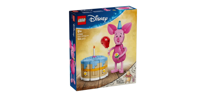 Amazon: LEGO 43305 F&ecirc;te d'anniversaire de Porcinet (PS5) &agrave; 37,37&euro; (au lieu de 39,99&euro;)