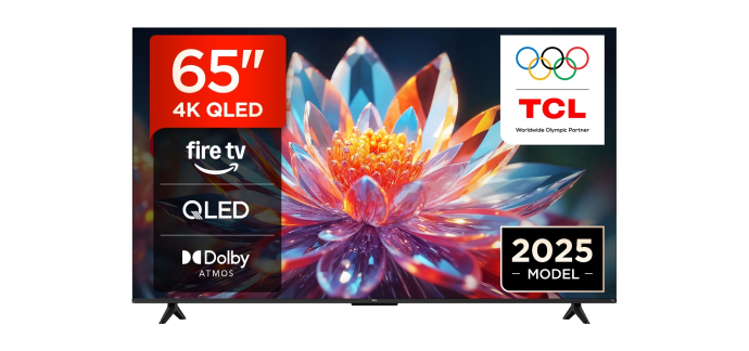 Amazon: TV 65" TCL 65T6C QLED 4K, HDR, Dolby Vision, 120Hz &agrave; 469&euro; (au lieu de 529&euro;)