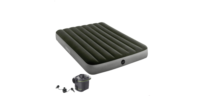 Amazon: Matelas gonflable Intex Downy Prestige 2 places 137x191x25cm + gonfleur &agrave; 21,54&euro; (au lieu de 30,05&euro;)