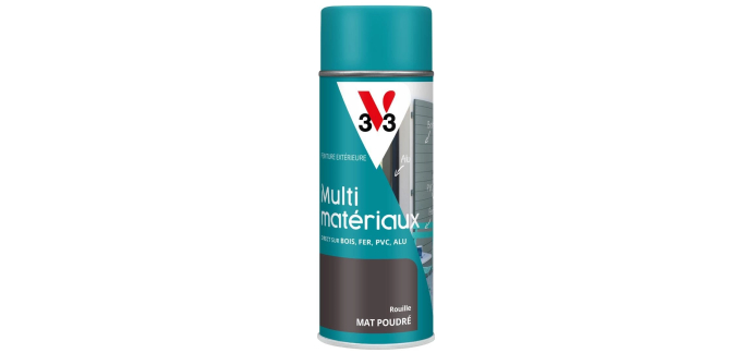 Amazon: Peinture A&eacute;rosol anti-rouille V33 400ml &agrave; 9,40&euro; (au lieu de 14,55&euro;)