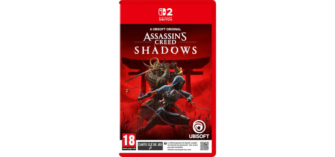 Amazon: Assassin's Creed Shadows (Switch 2) &agrave; 29,99&euro; (au lieu de 59,99&euro;)