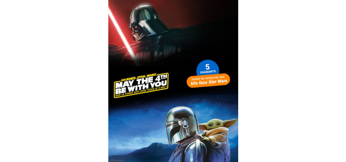 E.Leclerc: 1 lot Star Wars  peluche Grogu + BD 4K + figurine Funko + montre &agrave; gagner