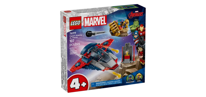 Carrefour: Lego Marvel Captain America contre Thanos 76319 (PS5) &agrave; 21,59&euro; (au lieu de 34,99&euro;)