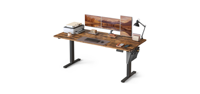 Amazon: Bureau &eacute;lectrique Songmics 180x80cm r&eacute;glable &agrave; 120,78&euro; (au lieu de 150,21&euro;)