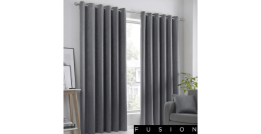 Amazon: Lot de 2 Rideaux thermiques Fusion - 117x229 cm, Gris &agrave; 15,15&euro; (au lieu de 26,90&euro;)